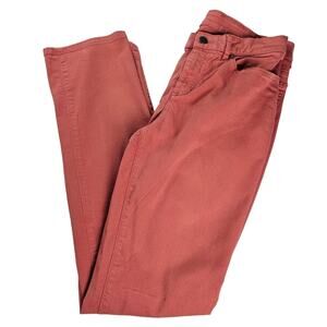 Eileen Fisher Jeans Women's Size 8 Coral Organic Cotton Mid Rise Straight Leg